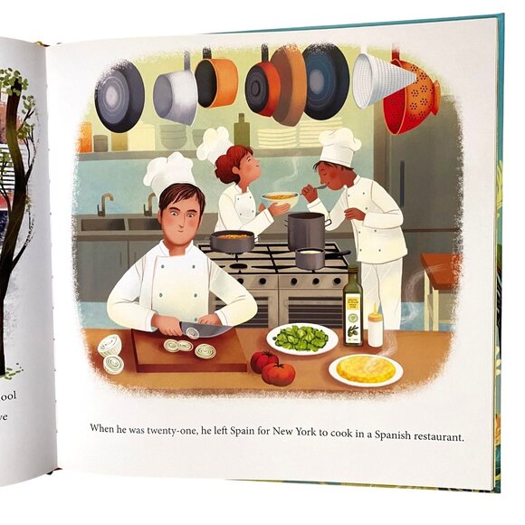 Jose Feeds the World Hardcover David Unger Childrens Picture Book Biography Chef - Picture 4 of 6